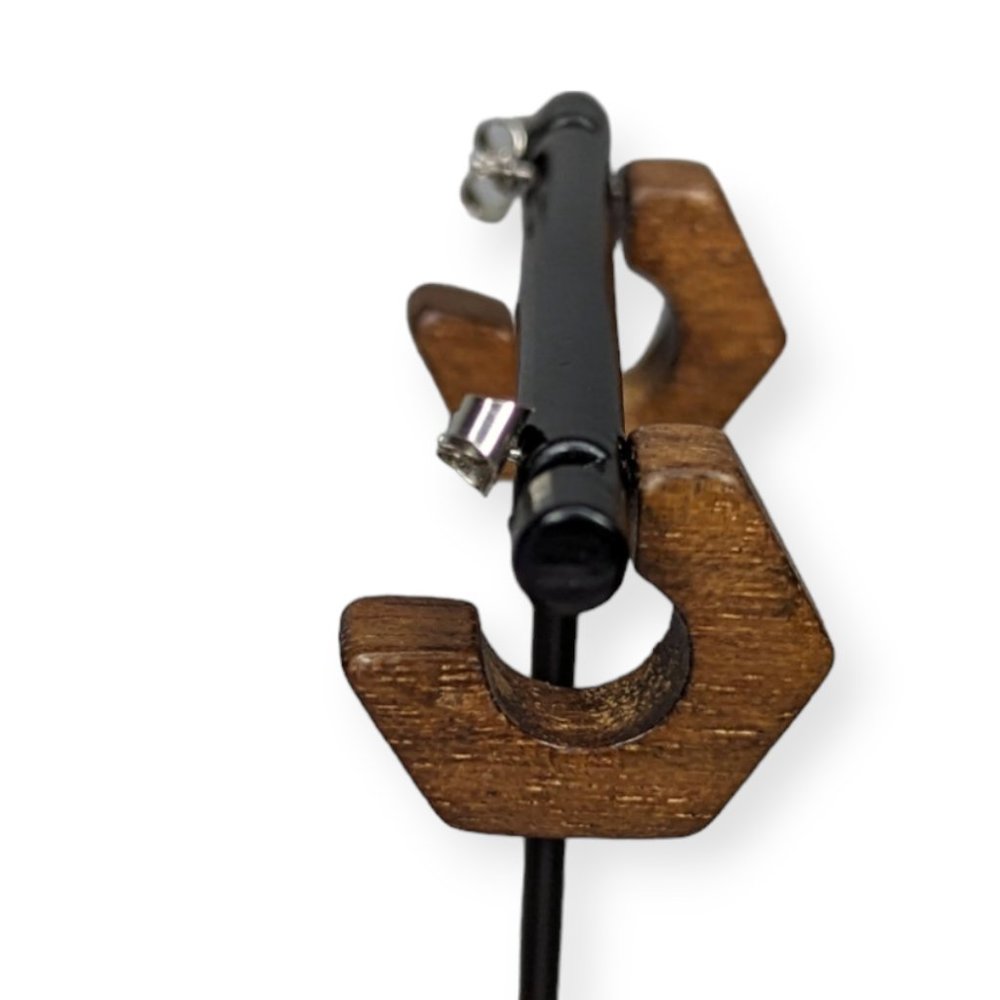 Wooden Hoop Earrings - Picture 3 of 6
